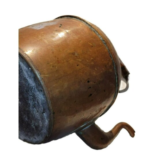 Antique Copper Teakettle English Early 20th Century Classic Handled Lidded JS408 - Picture 12 of 16